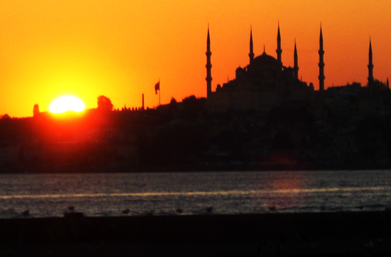 Blue Mosque, Red Sunset