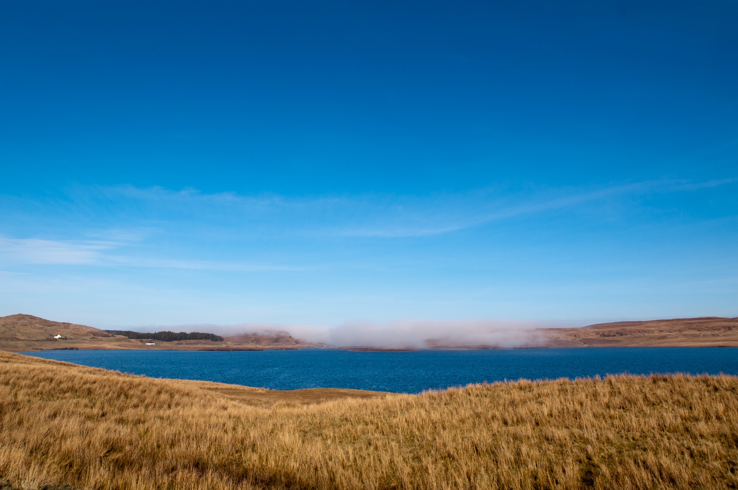 Blue Skys Above Loch Leathan And The Isle Of Skye