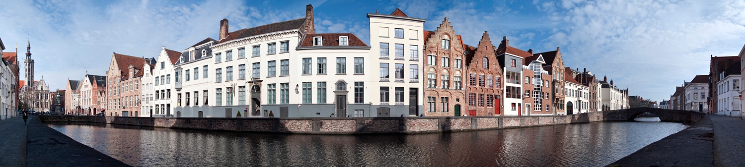 Bruges Architecture Along The Canal