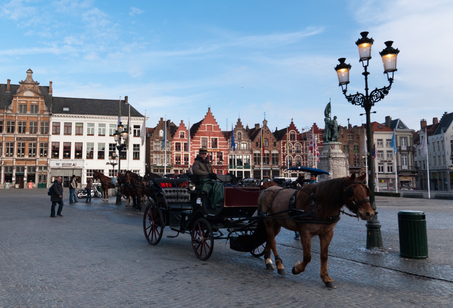 Horse And Carriage In The Tourist Center