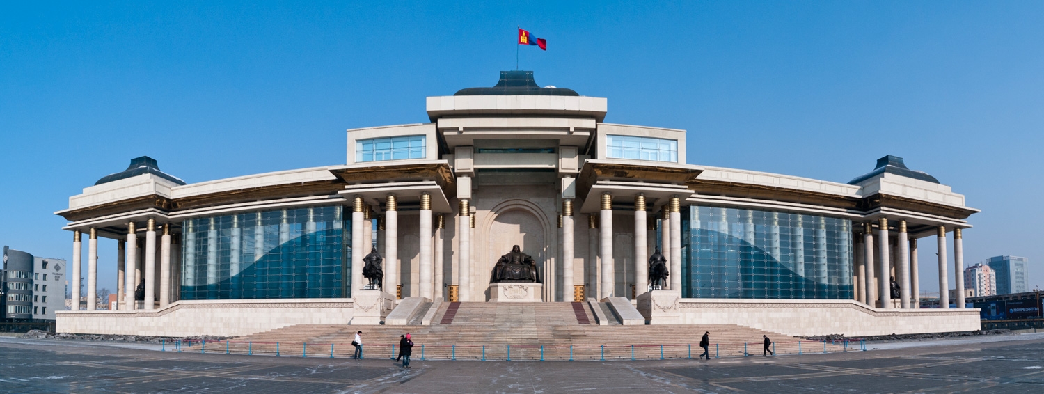 Parliament Building & Sukhbaatar Statue
