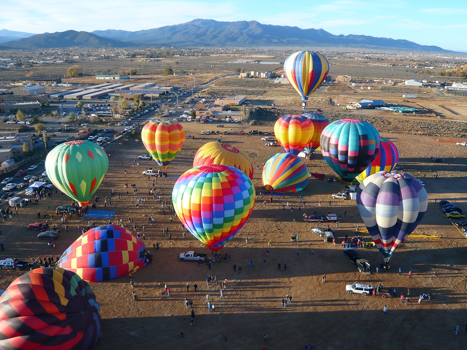 Taos Hot Air Balloon Festival Taking Off