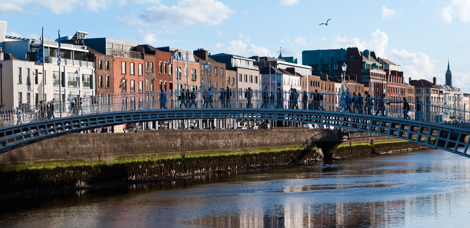 The Ha Penney Bridge Over The Liffey