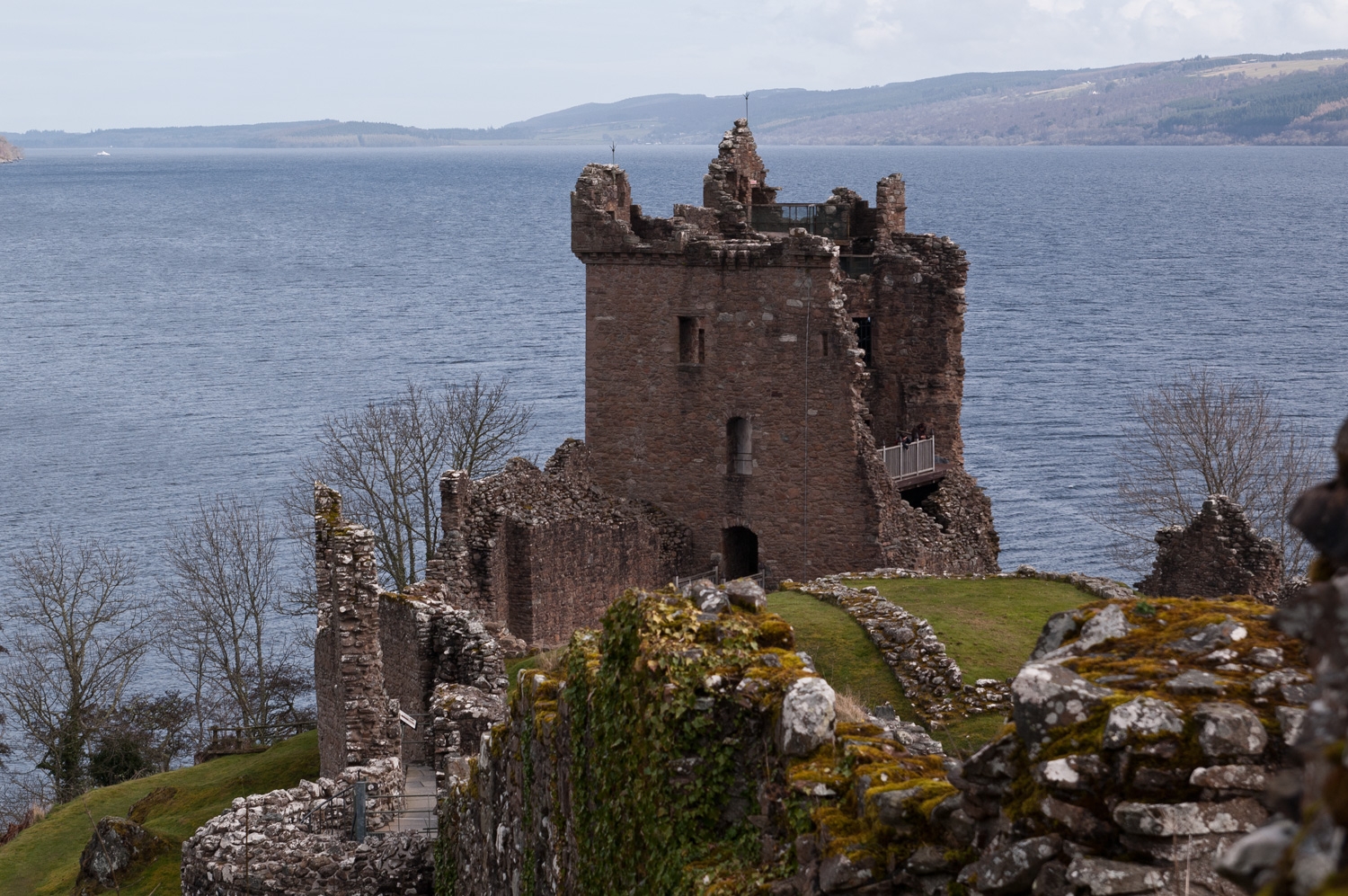 Urquhart Castle Over Loch Ness