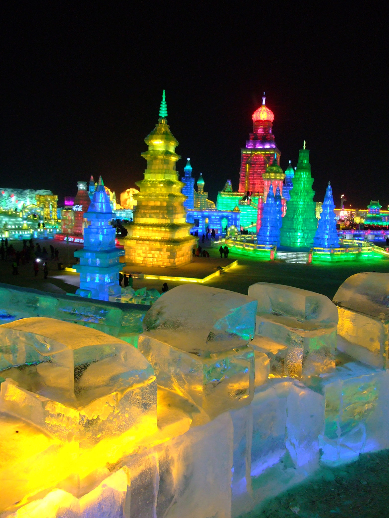 Overlooking The Ice Festival