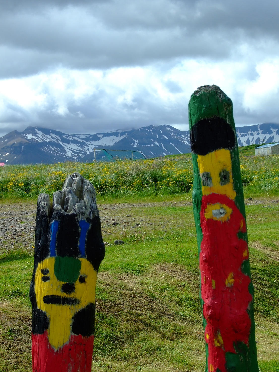 Painted Fence Posts