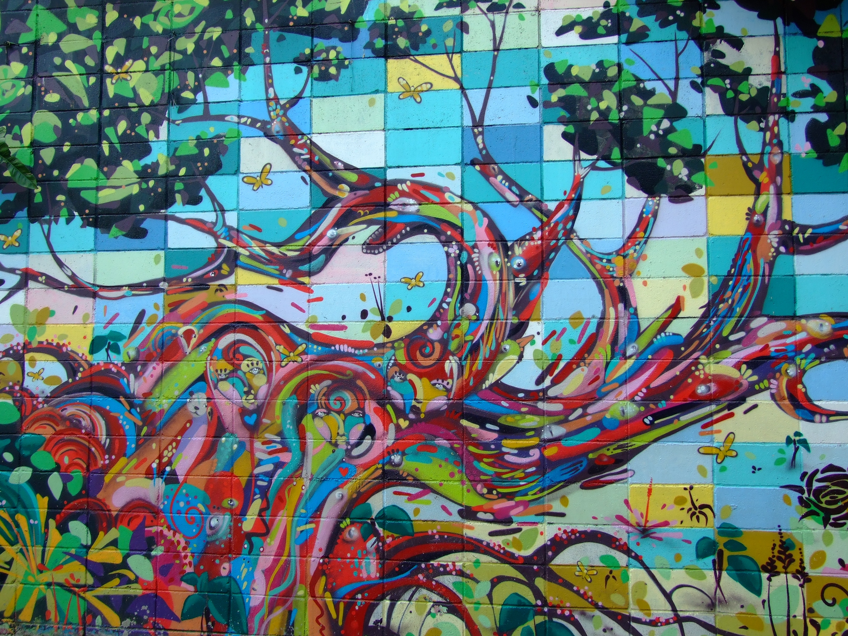 Psychedelic Tree, Street Art