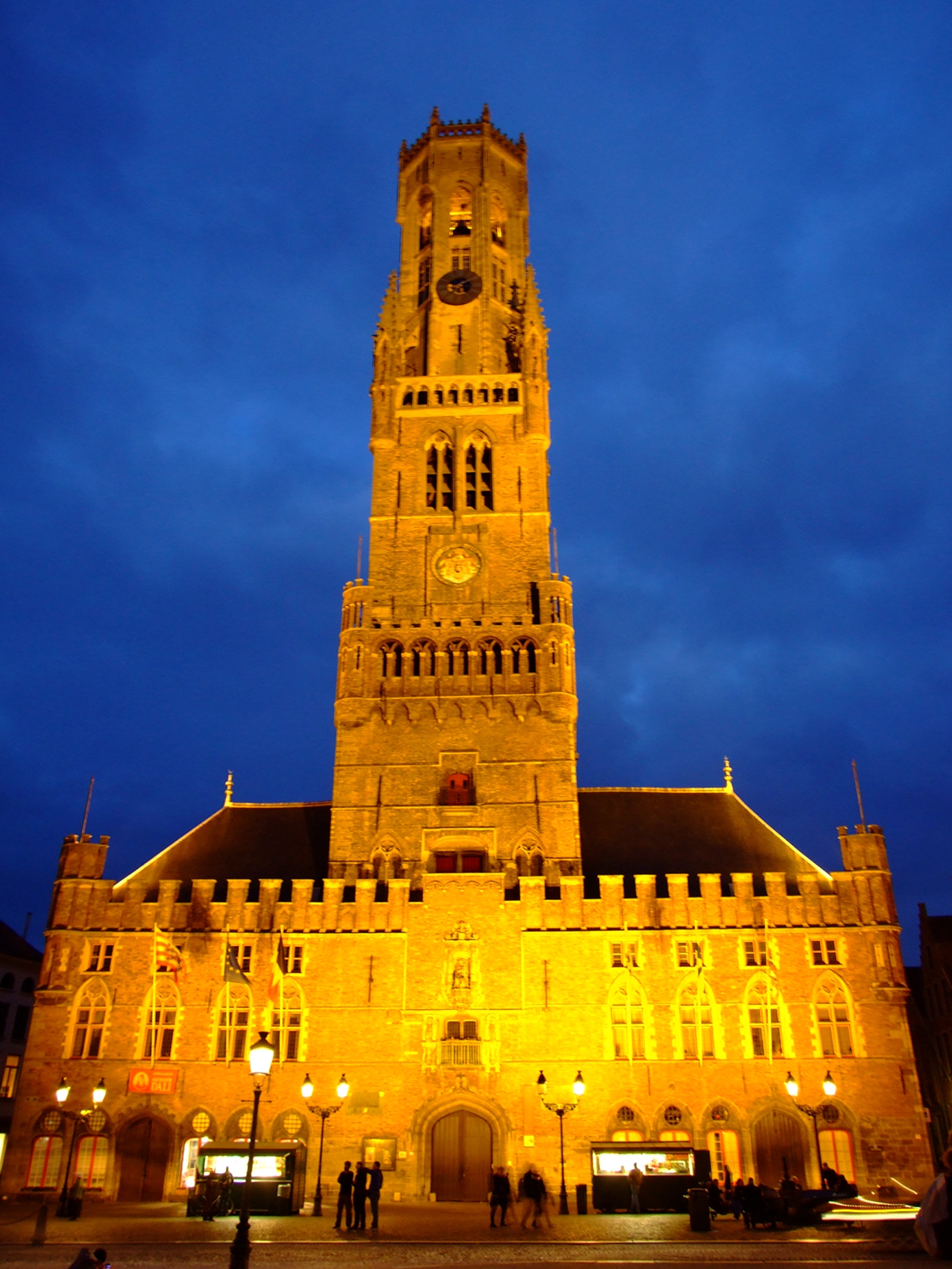 The Bruges Belfry At Night